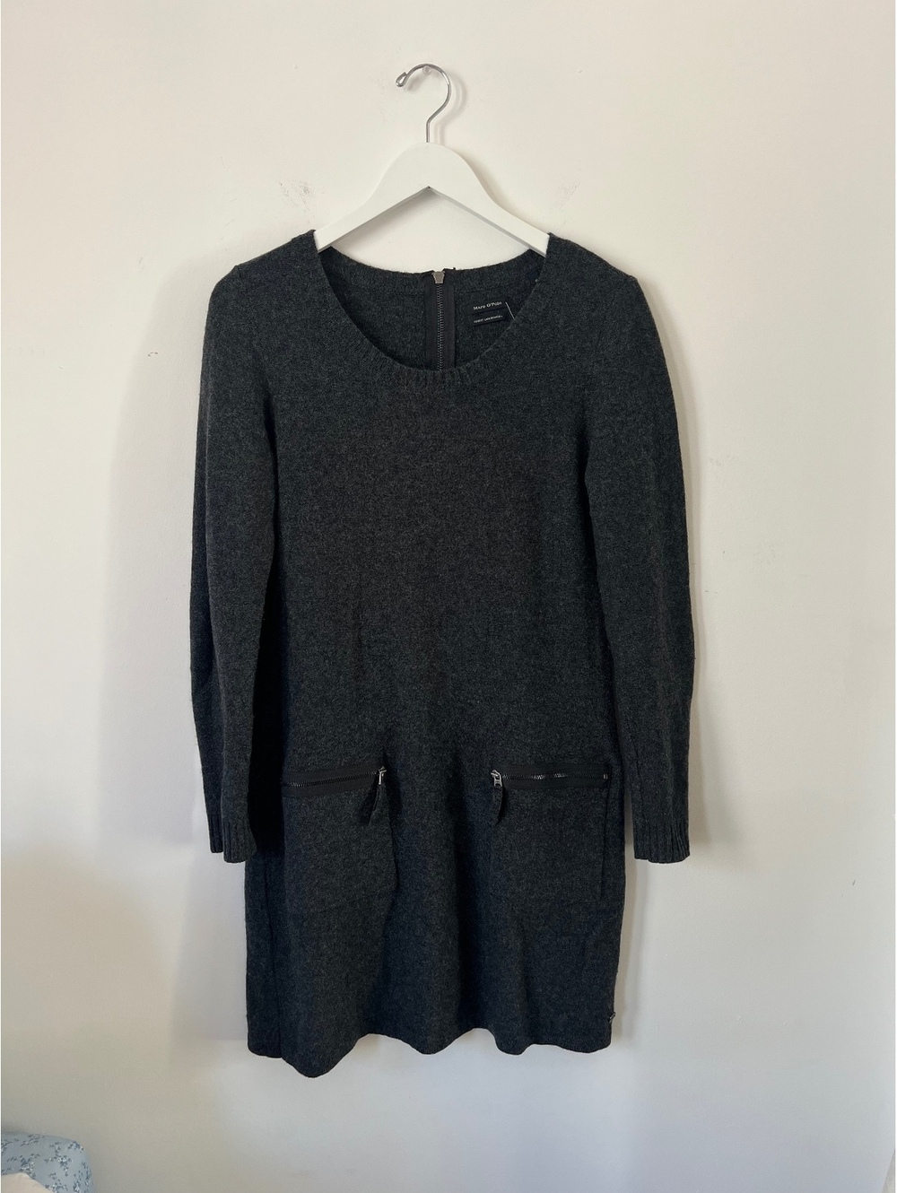 Marc O'Polo Dark Gray Knit Long Sleeve Dress